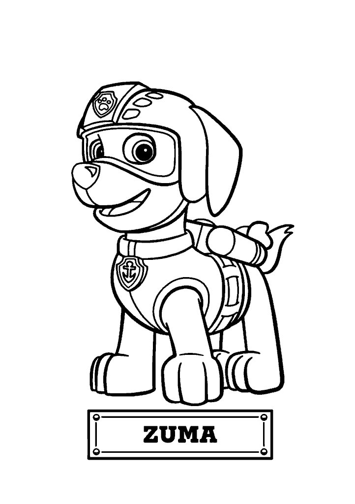 patrulha canina para colorir