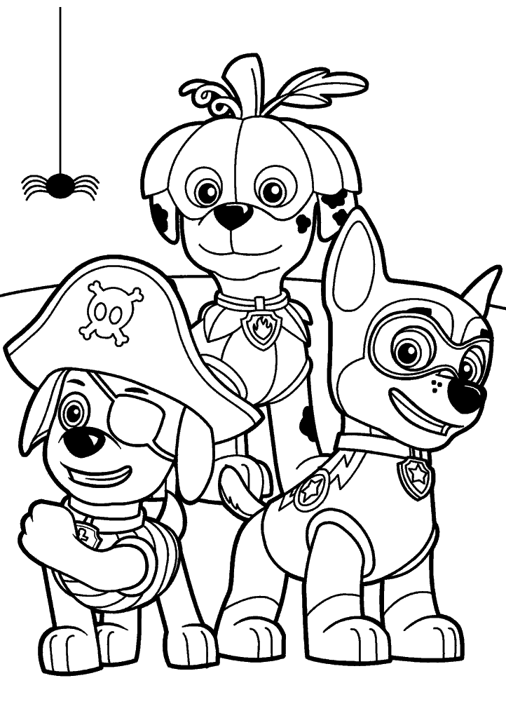 patrulha canina para colorir