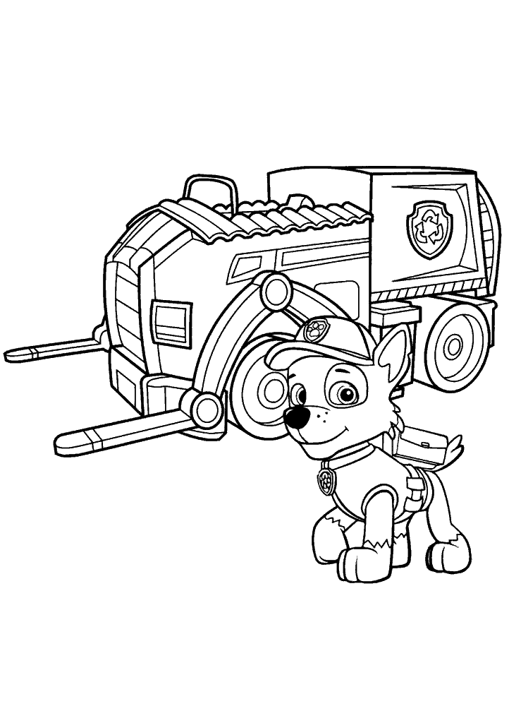 patrulha canina para colorir