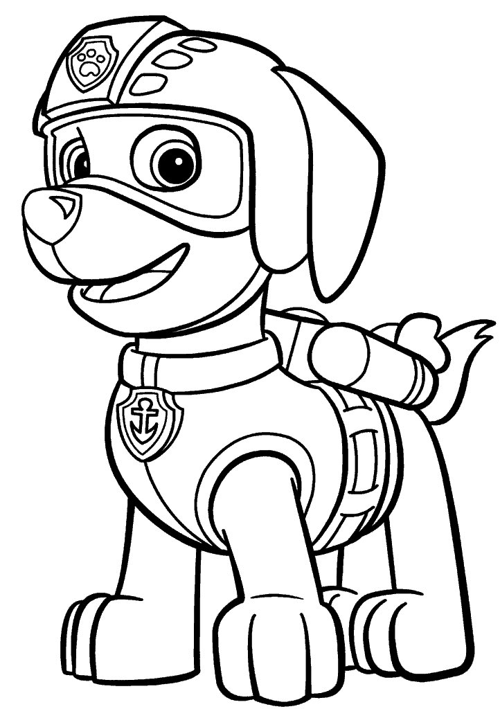patrulha canina para colorir