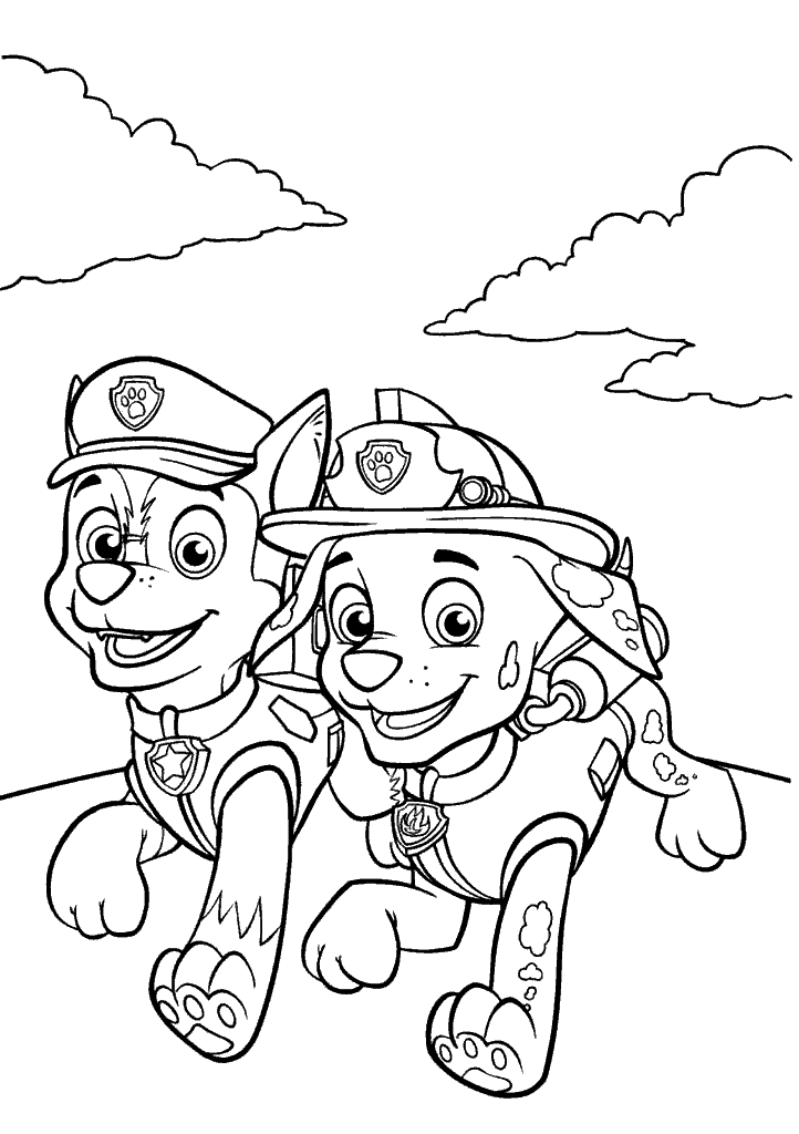 patrulha canina para colorir