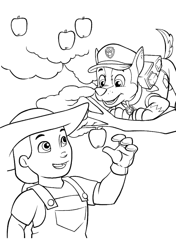 patrulha canina para colorir