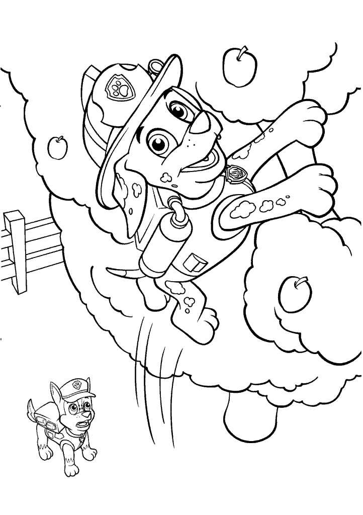 patrulha canina para colorir