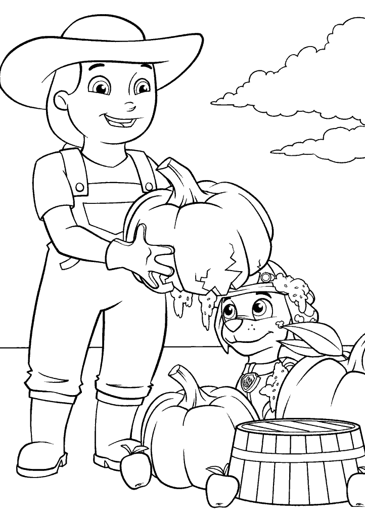 patrulha canina para colorir