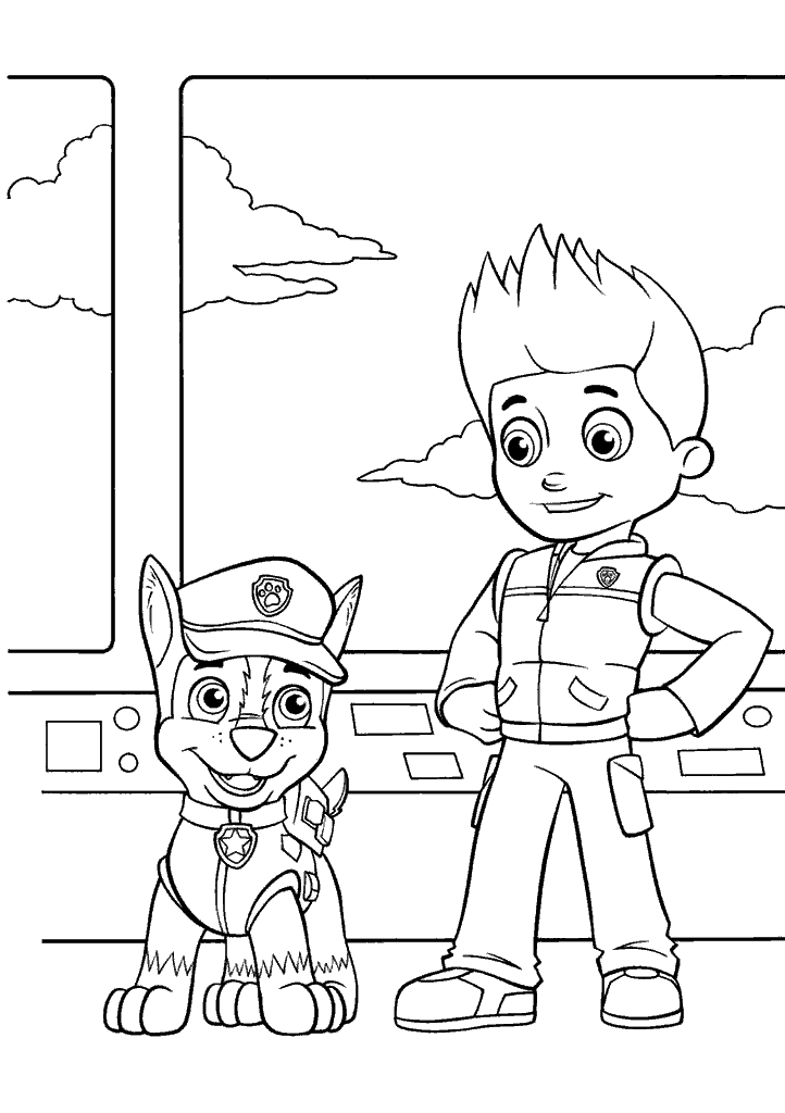 patrulha canina para colorir