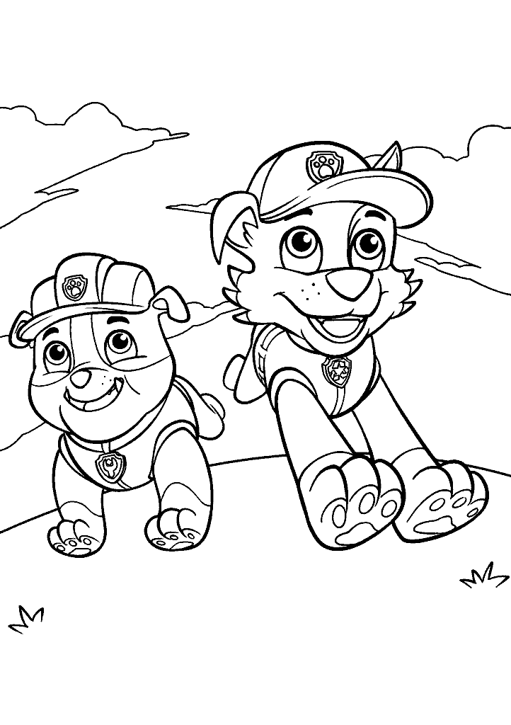patrulha canina para colorir