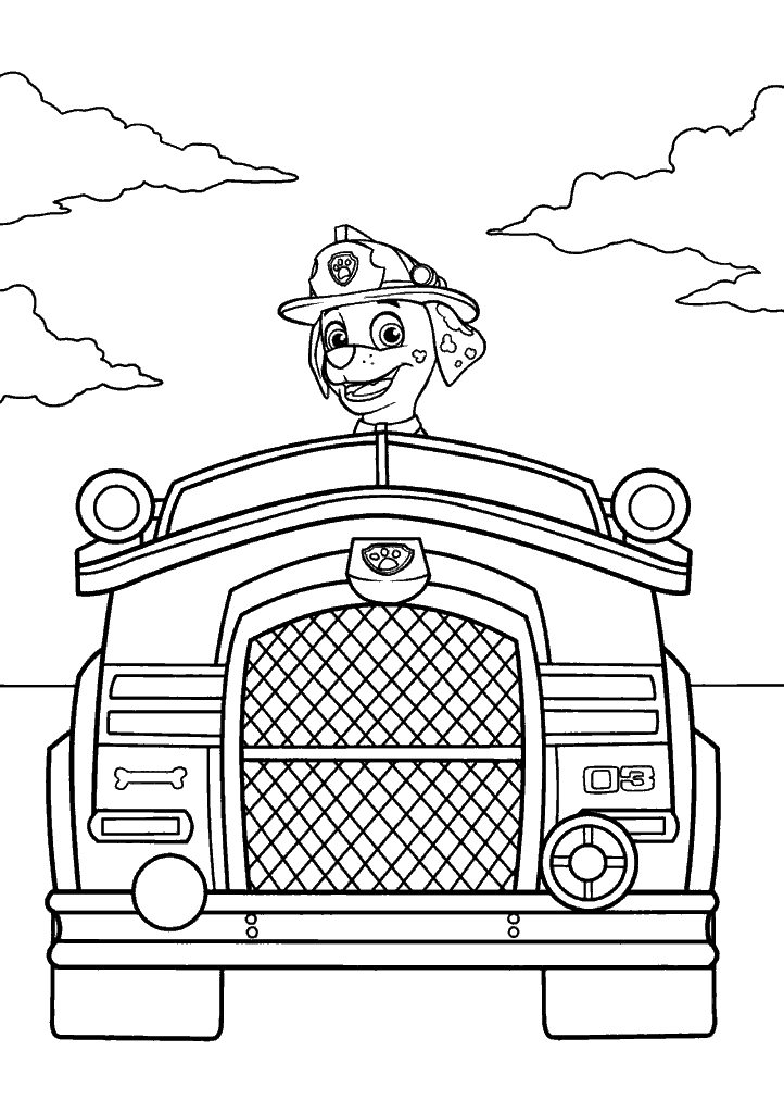 patrulha canina para colorir