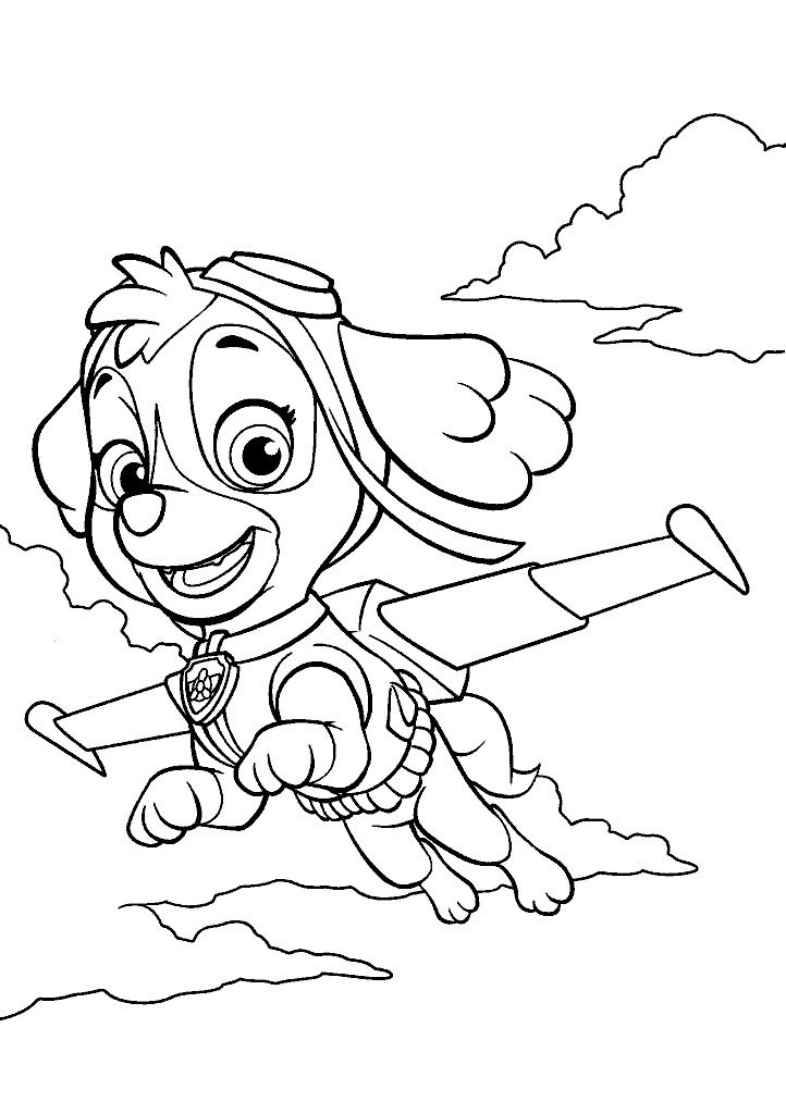 patrulha canina para colorir