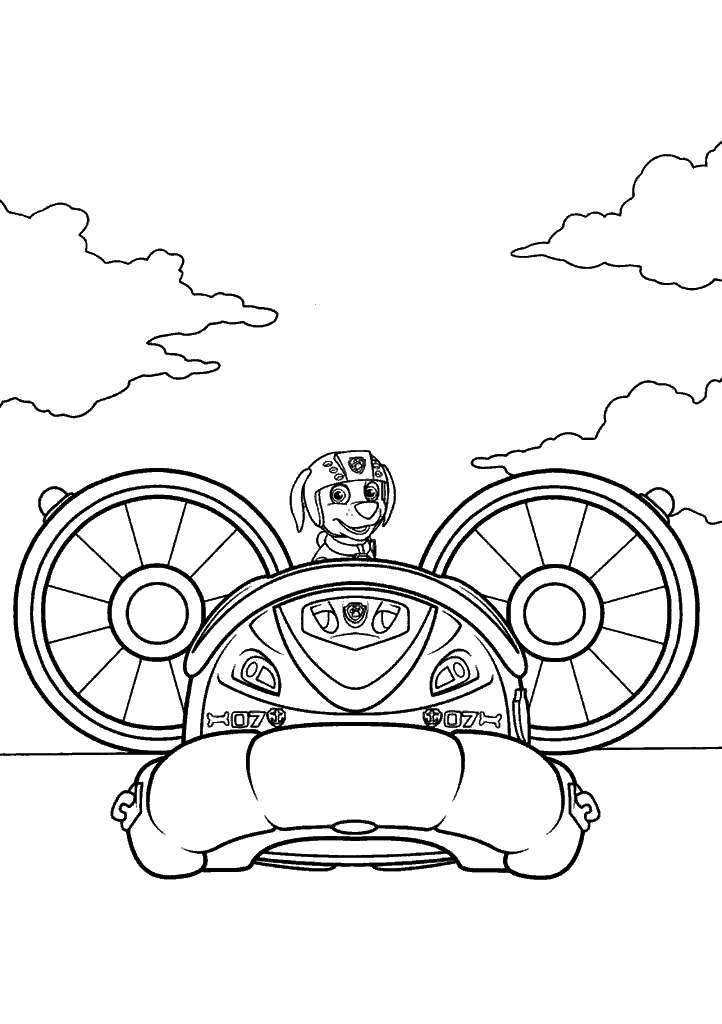 patrulha canina para colorir