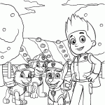 patrulha canina para colorir