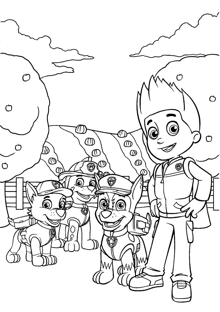 patrulha canina para colorir
