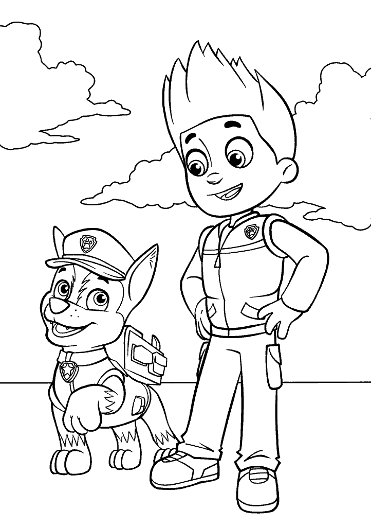 patrulha canina para colorir