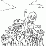 patrulha canina para colorir
