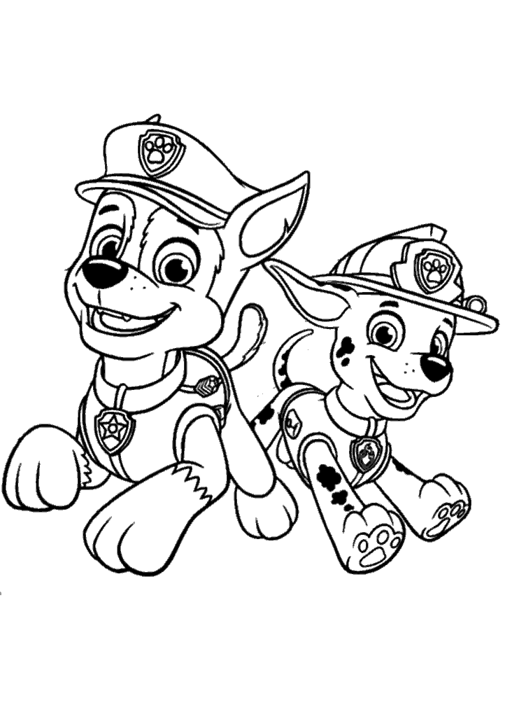patrulha canina para colorir
