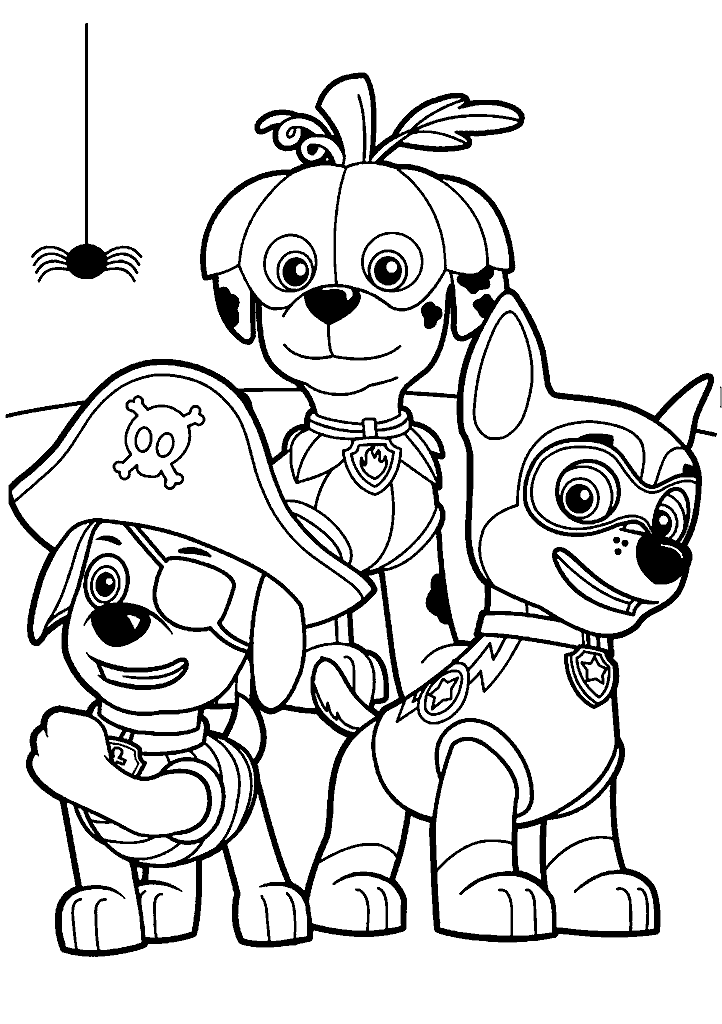 patrulha canina para colorir