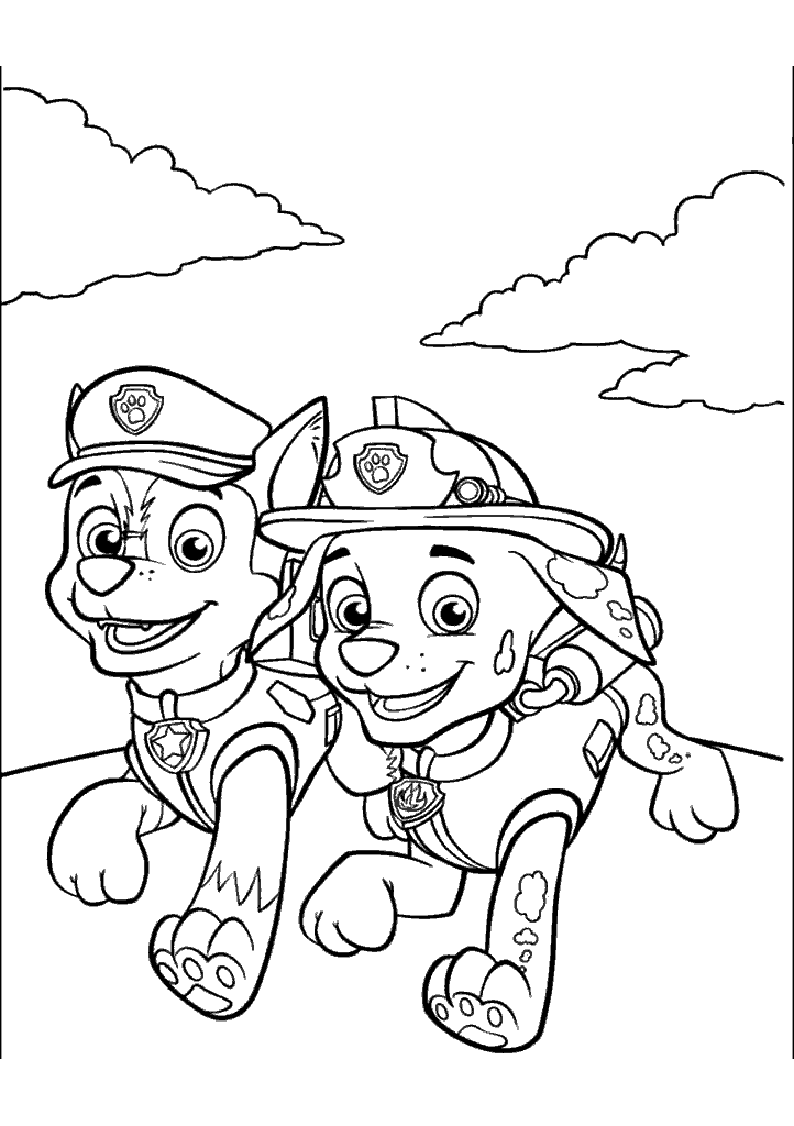 patrulha canina para colorir