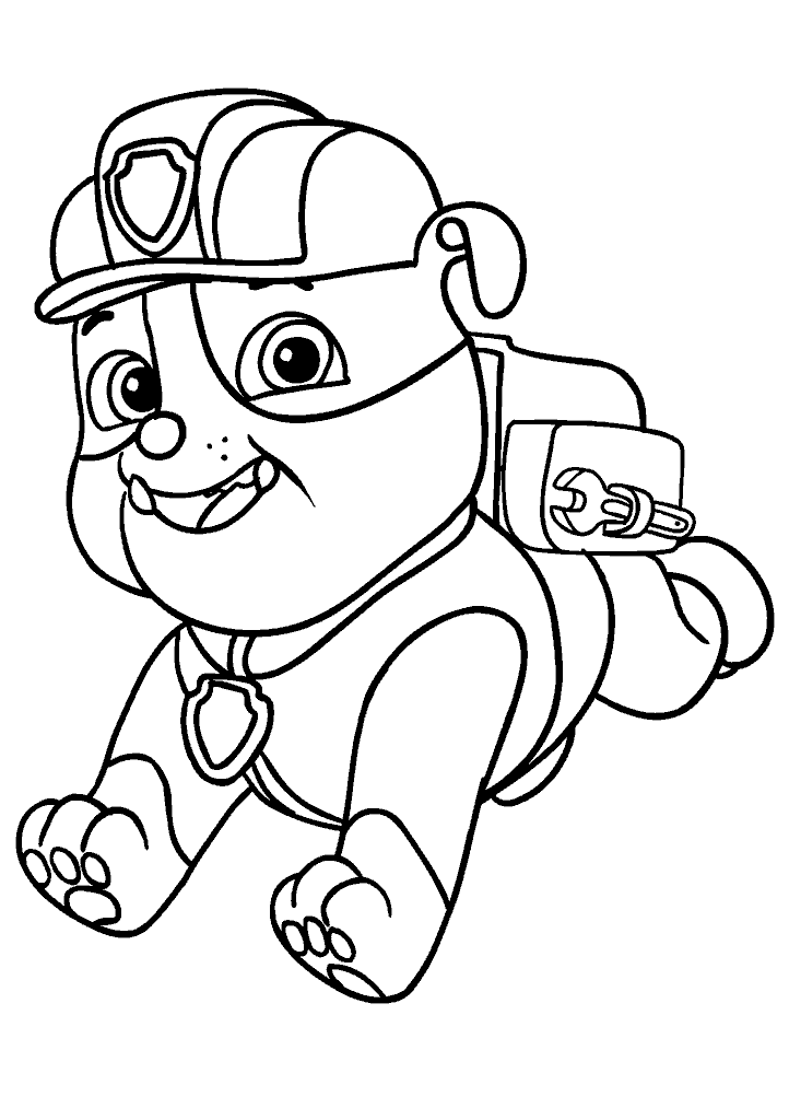 patrulha canina para colorir