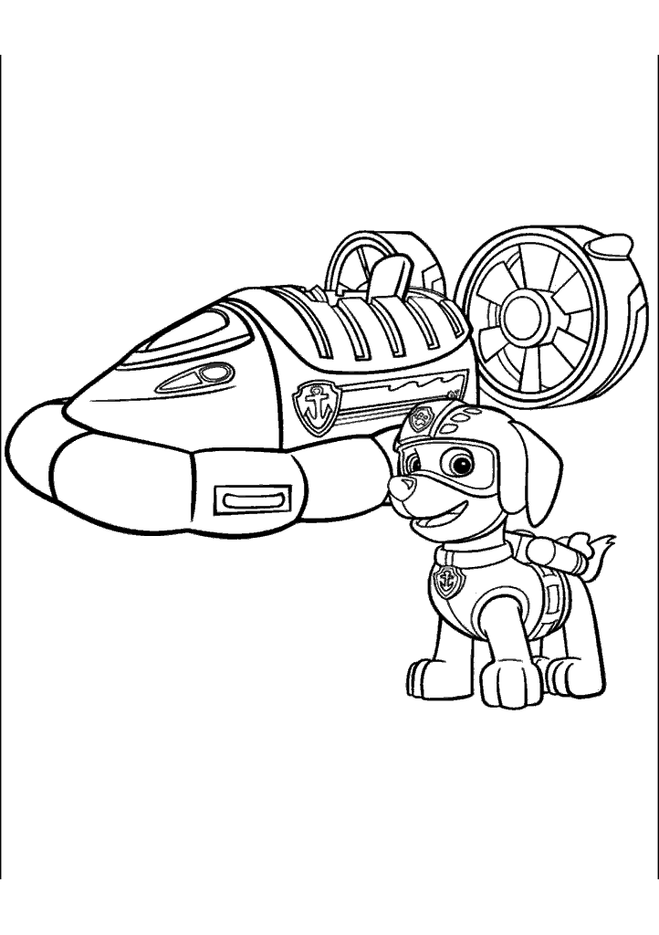 patrulha canina para colorir