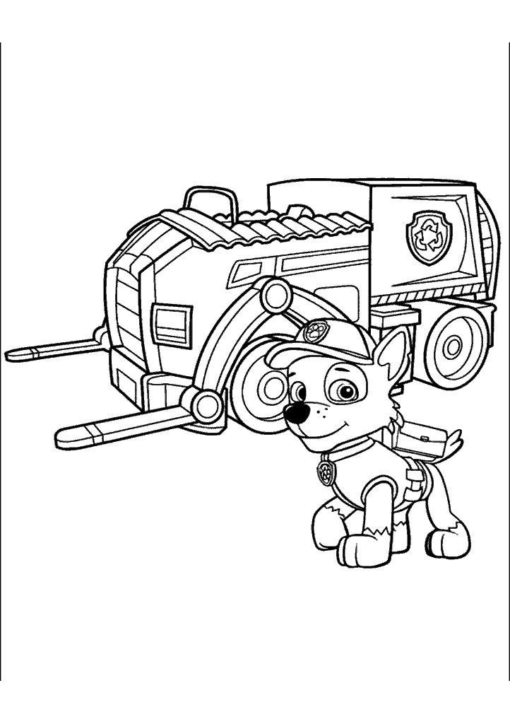patrulha canina para colorir