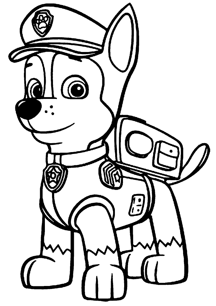 patrulha canina para colorir