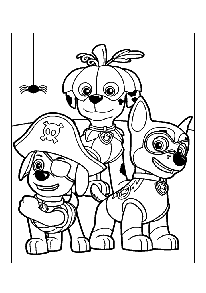 patrulha canina para colorir