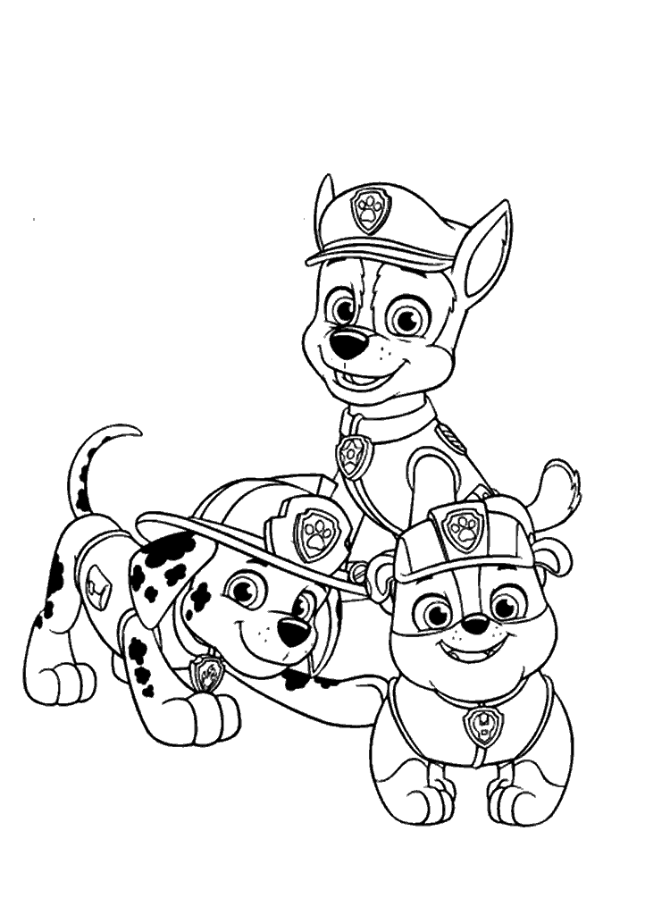 patrulha canina para colorir