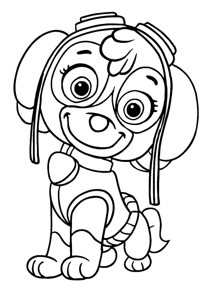 patrulha canina para colorir