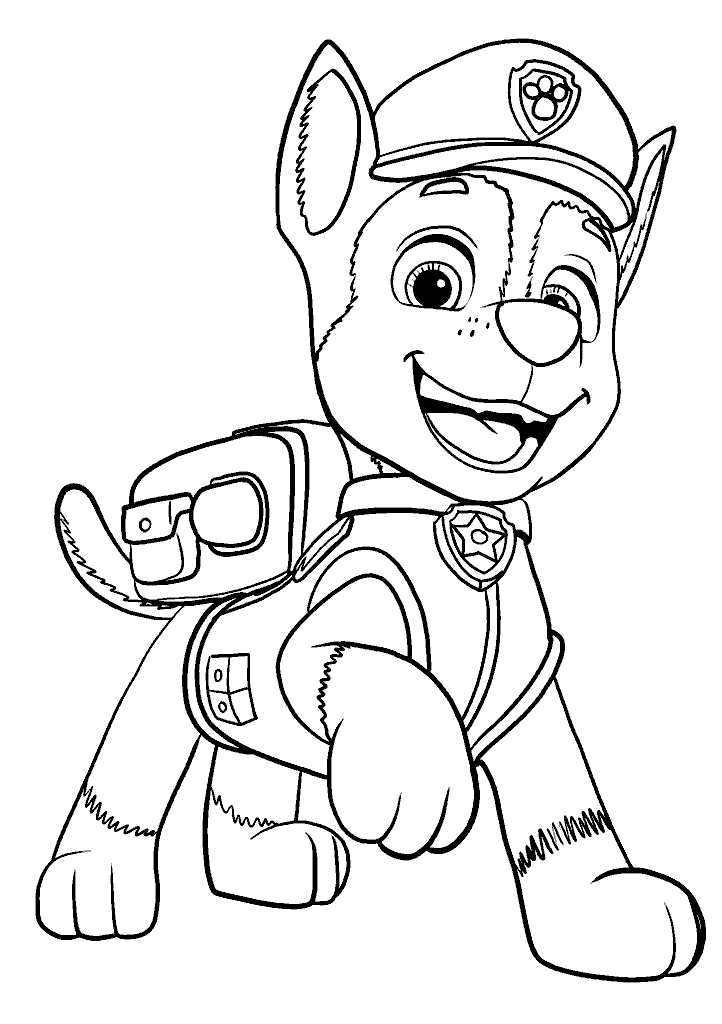 patrulha canina para colorir