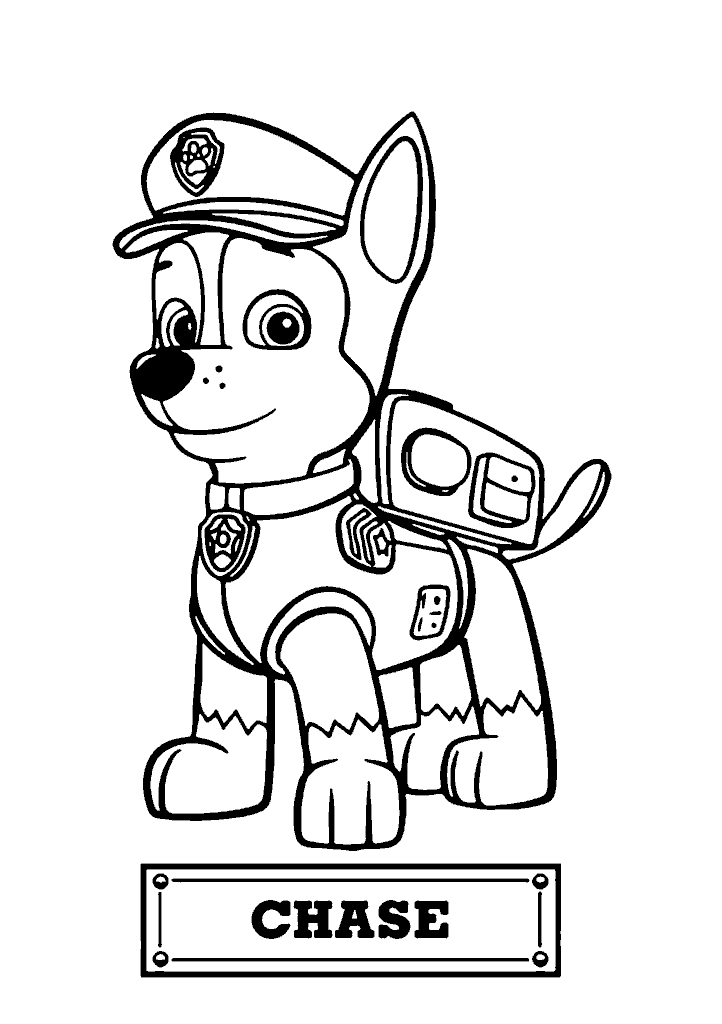 patrulha canina para colorir
