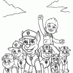 patrulha canina para colorir