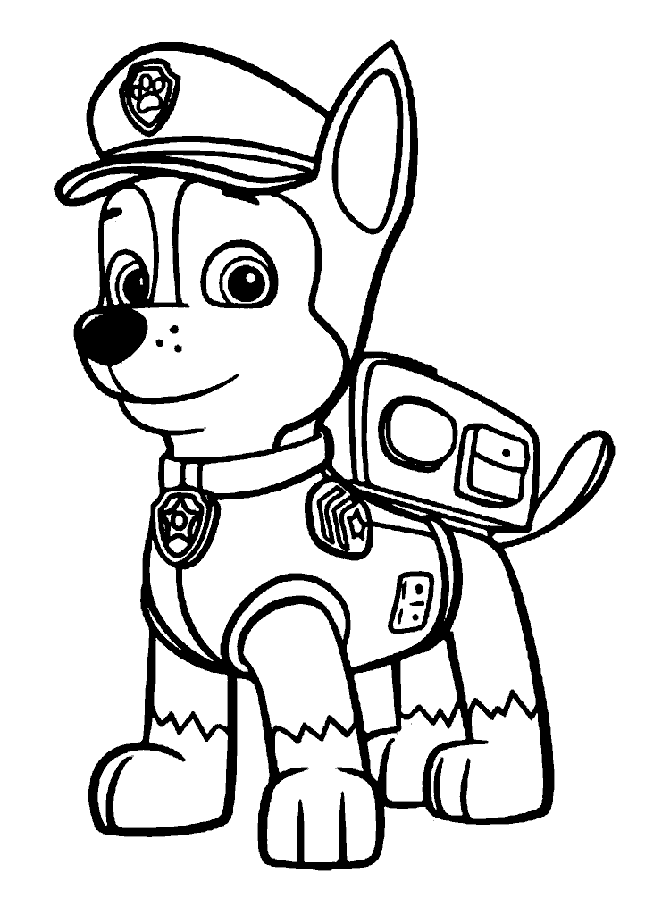 patrulha canina para colorir