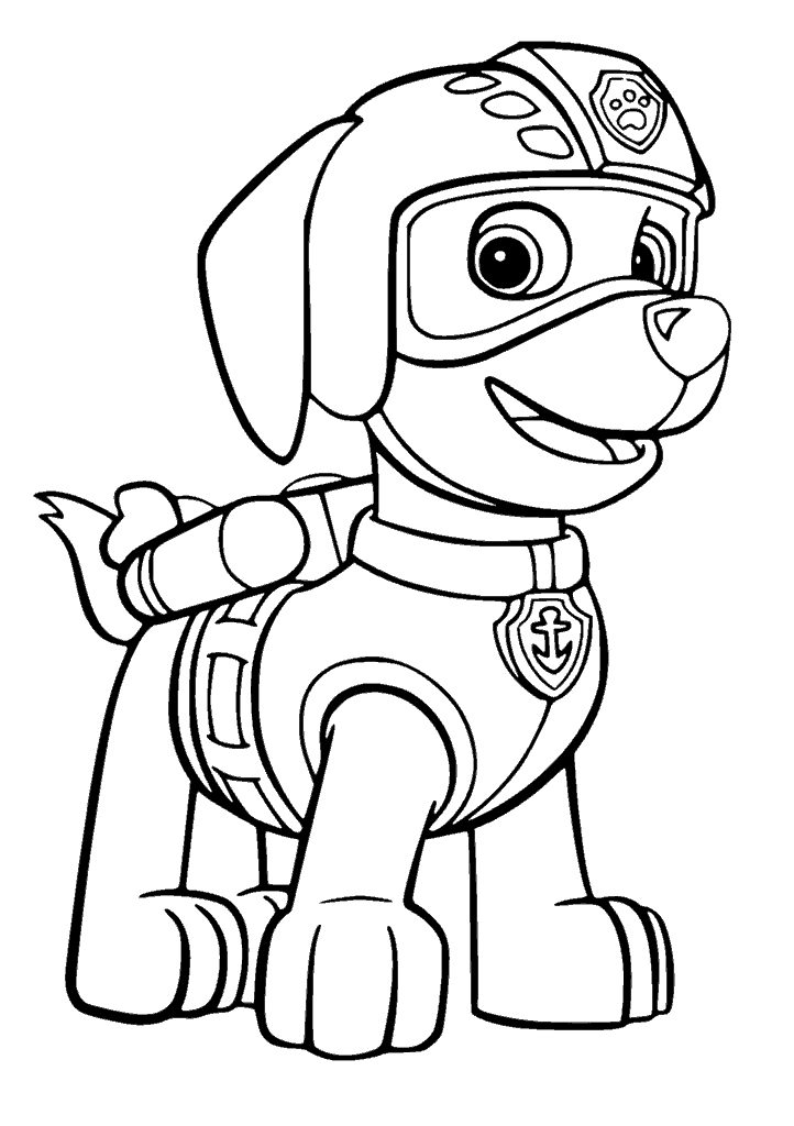 patrulha canina para colorir
