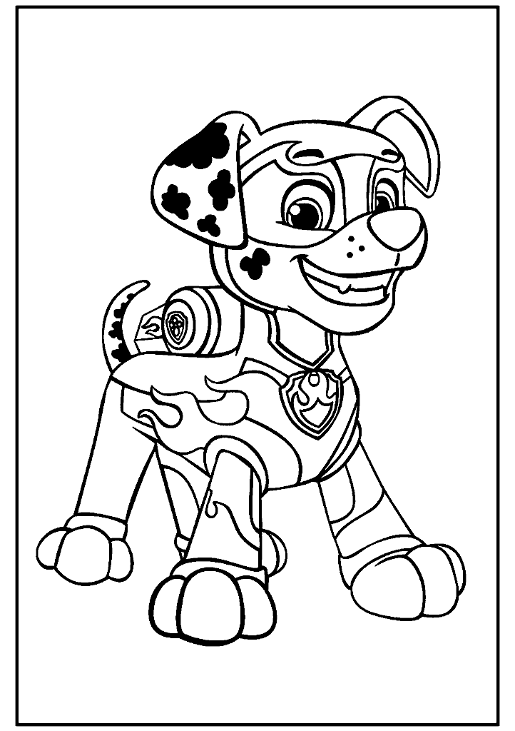 patrulha canina para colorir