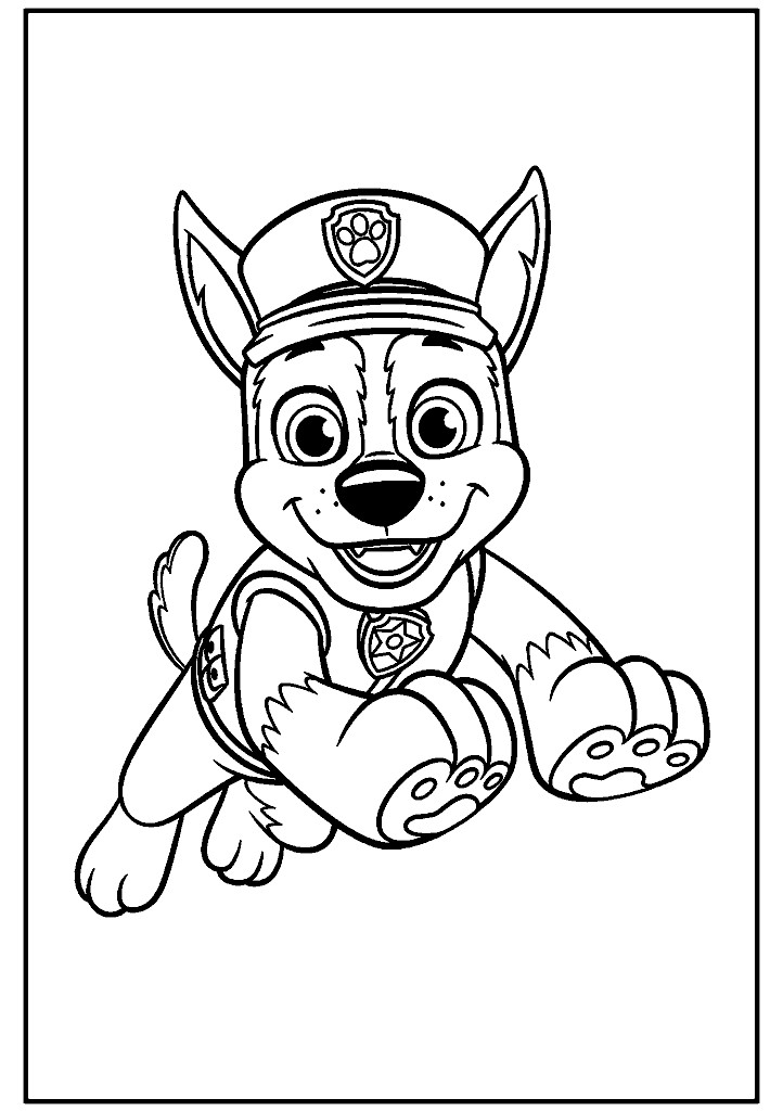 patrulha canina para colorir