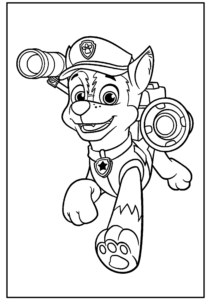 patrulha canina para colorir