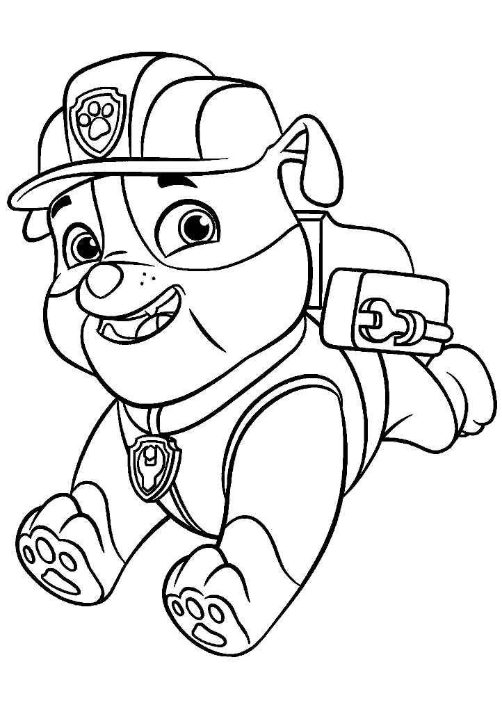 patrulha canina para colorir