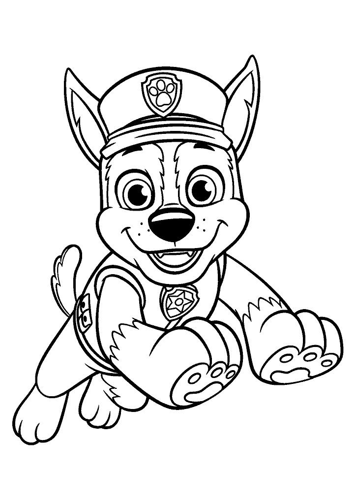 patrulha canina para colorir
