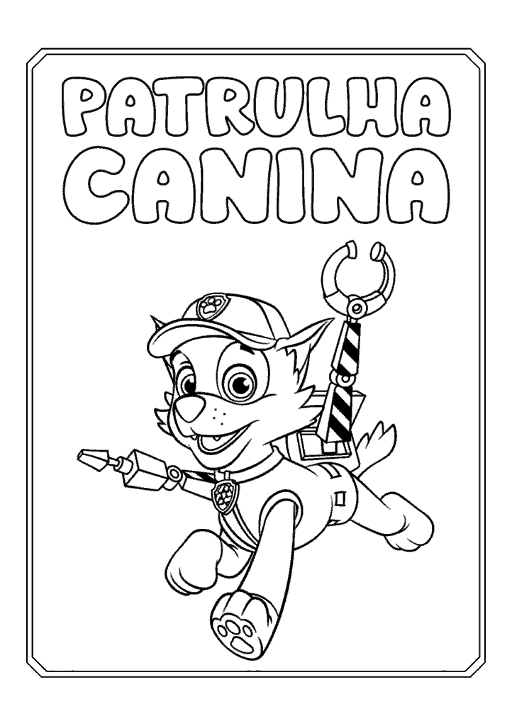patrulha canina para colorir