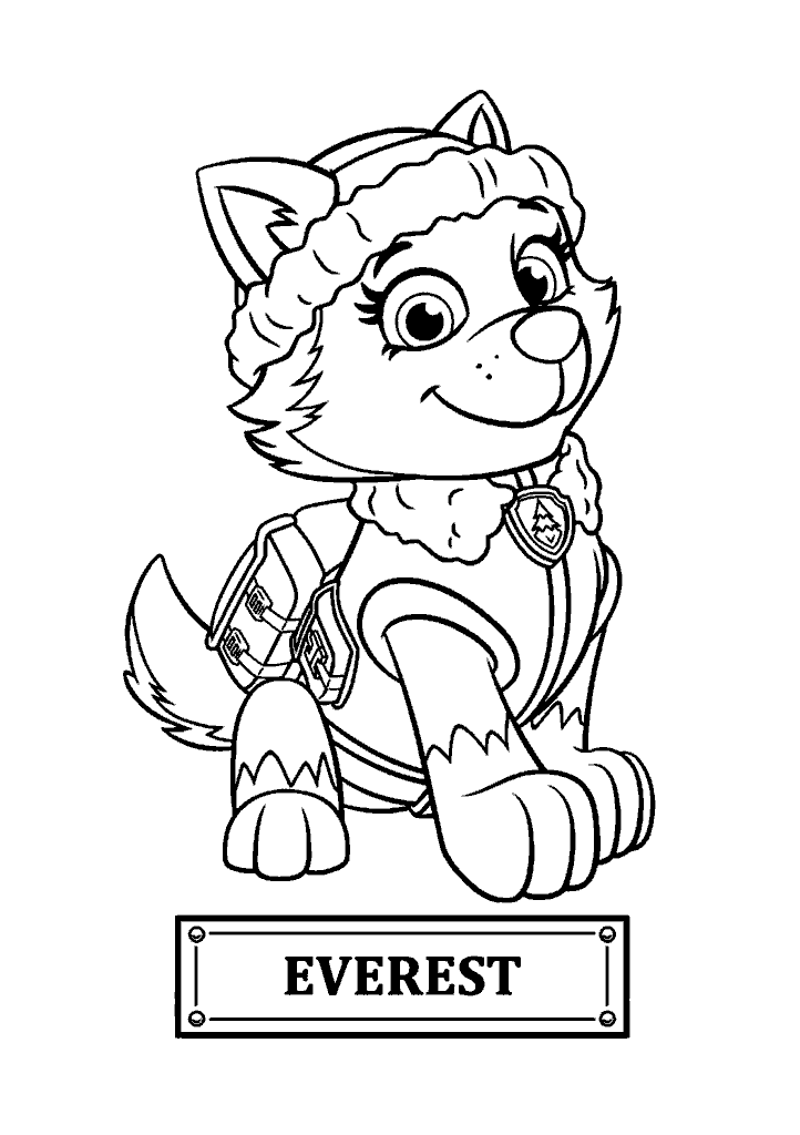 patrulha canina para colorir