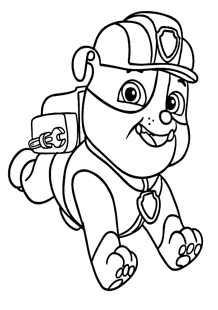 patrulha canina para colorir