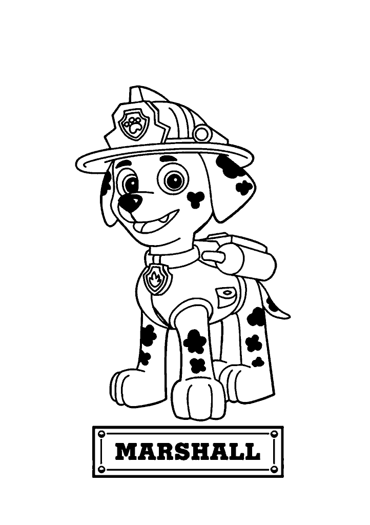 patrulha canina para colorir