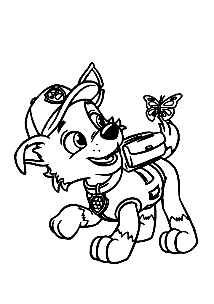 patrulha canina para colorir