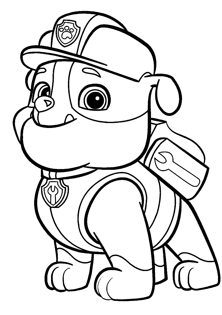 patrulha canina para colorir