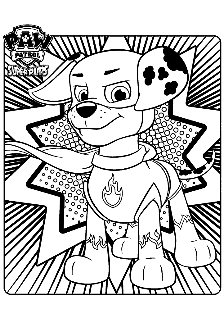 patrulha canina para colorir