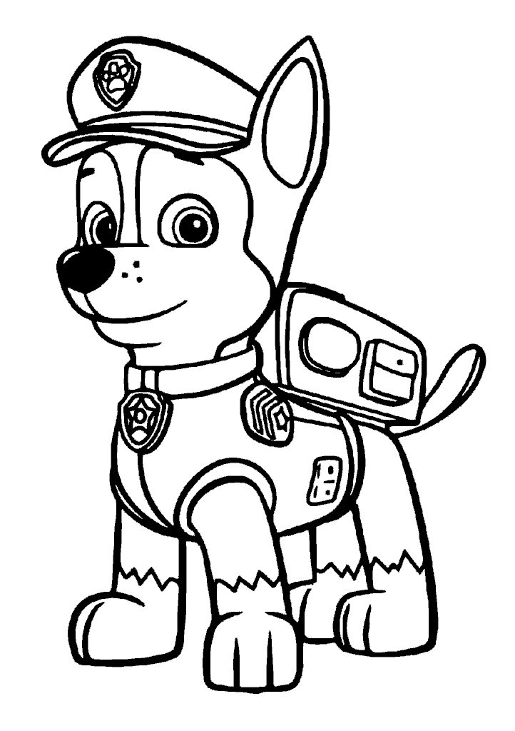 patrulha canina para colorir