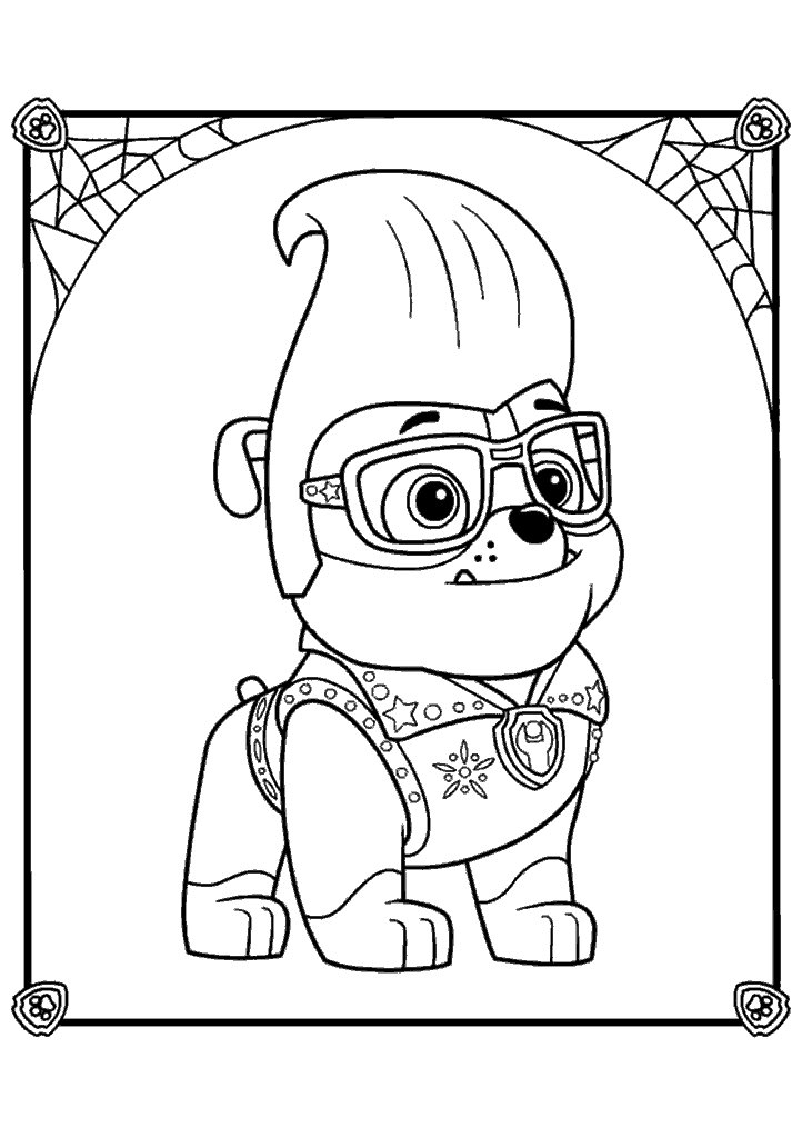 patrulha canina para colorir