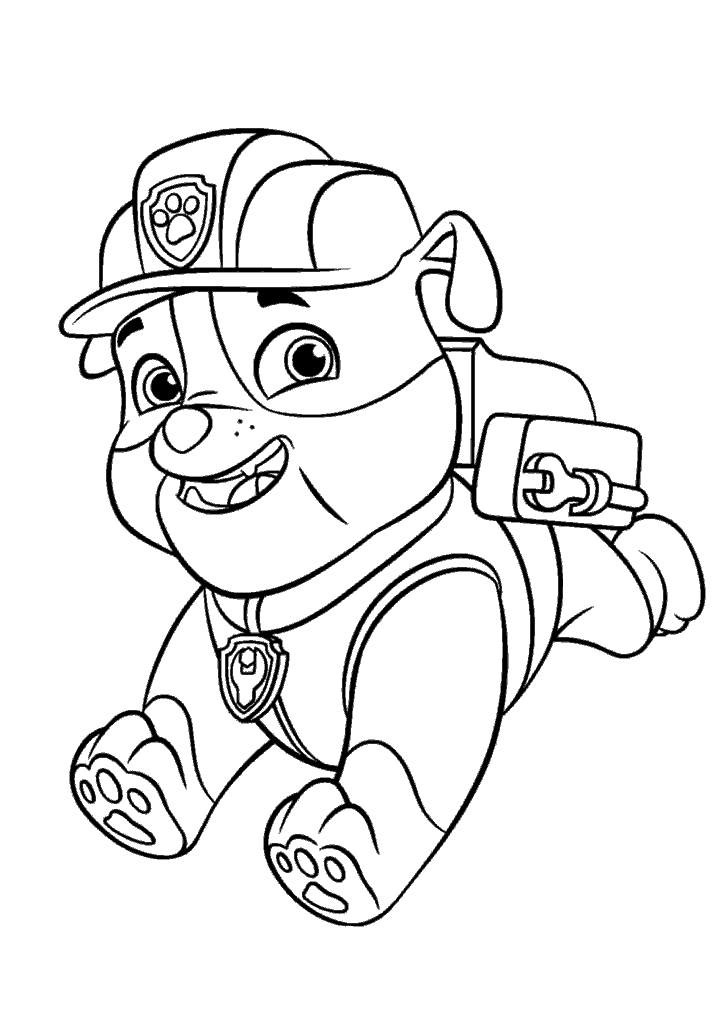 patrulha canina para colorir