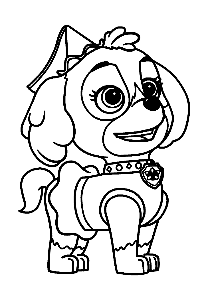 patrulha canina para colorir