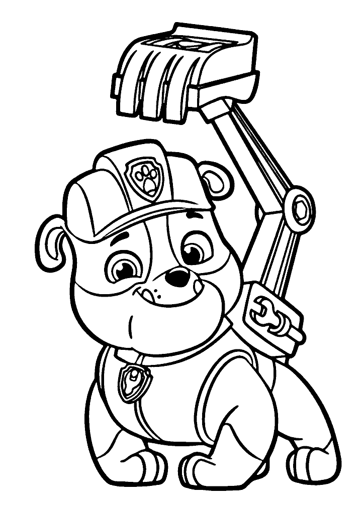 patrulha canina para colorir