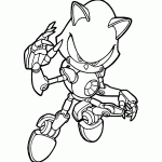 sonic para colorir